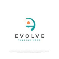 Evolve Letter E Logo Design