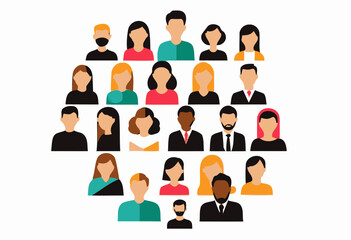 Black Silhouette of a Person for Web and App Design