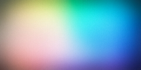 A vibrant gradient background blending soft pastel colors transitioning from pink, yellow, green, blue, and purple. Perfect for adding a lively and cheerful touch to any design project