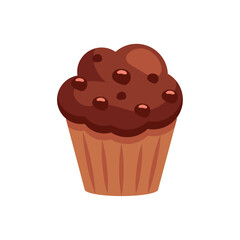 chocolate cupcake with chocolate frosting