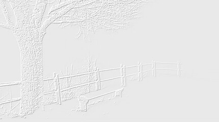 embossed image of a tree