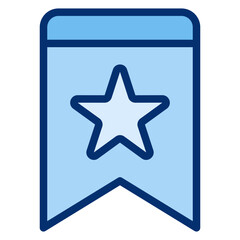 Obraz premium Bookmark Star Icon