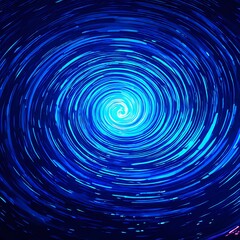 Abstract spiral dotted vortex style spinning round networking big data background in cool color combination.