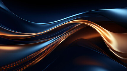 Obraz premium Abstract blue background and golden texture, abstract fashion exhibition event conference theme background display board