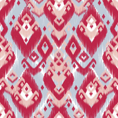 Ikat seamless pattern, geometric ethnic oriental pattern, traditional vintage pattern seamless repeat vintage decor, textile design organic hand made boho print