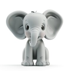 A_3D_toy_cute_elefante_isolated_on_white_background