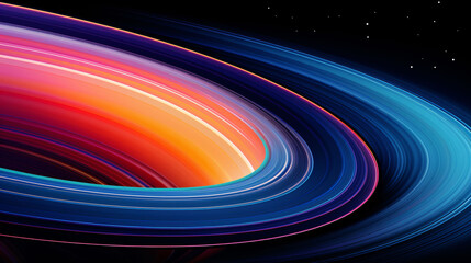 3D abstract rendering of the beautiful universe in outer space, KV main vision annual meeting background illustration