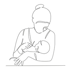 mom breastfeeds