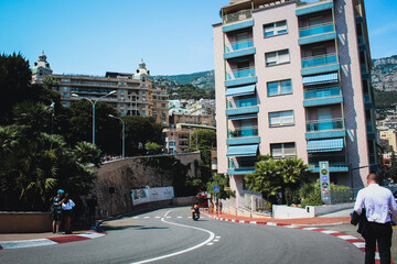 Fairmont curve in Monte Carlo, Monaco.