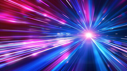 Obraz premium Modern abstract high-speed light motion effect, abstract kV main visual business PPT background