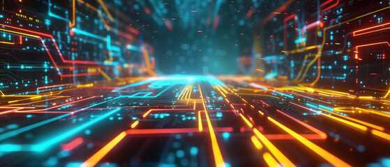 Obraz premium circuit, computer, board, technology, chip