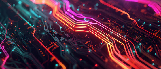 Fototapeta premium circuit, computer, board, technology, chip