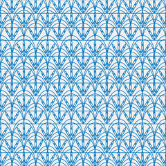 Webgeometric floral pattern consisting of circles, squares, triangles
