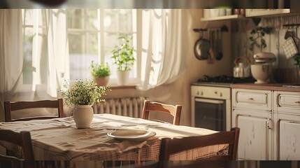 Fototapeta premium Home kitchen interior