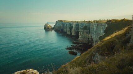Obraz premium Aerial Drone shot of large Tropical Beach with big Rocks