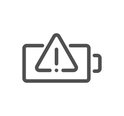 Battery related icon outline and linear vector.
