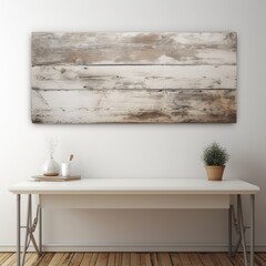 A Weathered Wooden Board Set Against the Soft Hues