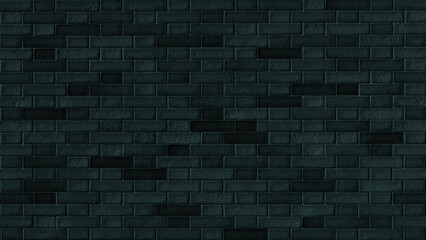 Brick pattern dark green for interior floor and wall materials