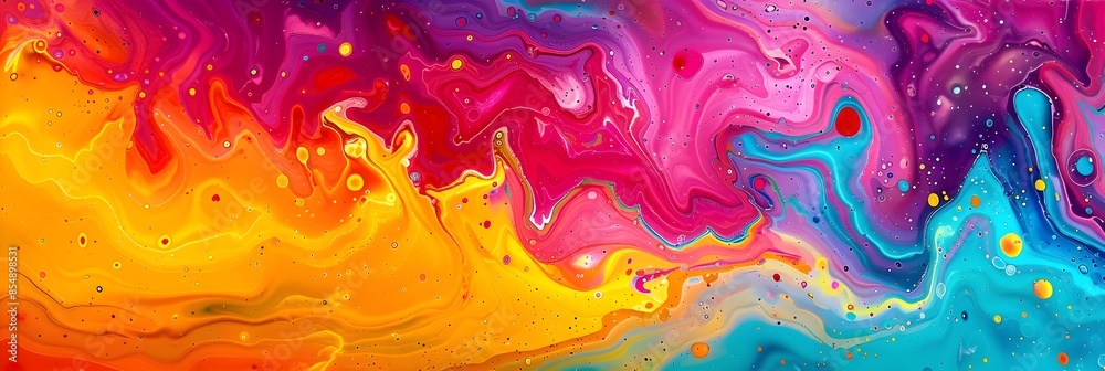 Leinwandbilder captivating chromatic confluence a mesmerizing of color motion and imagination