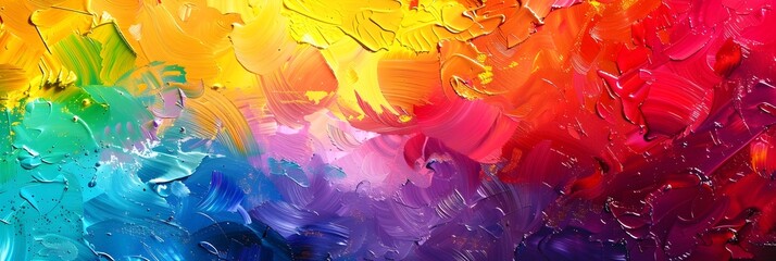 Captivating Chromatic Confluence A Vibrant Abstract Art Masterpiece