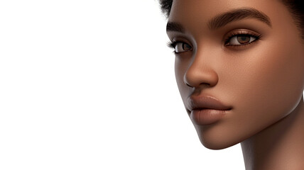 Fototapeta premium Close-up portrait of a womans face