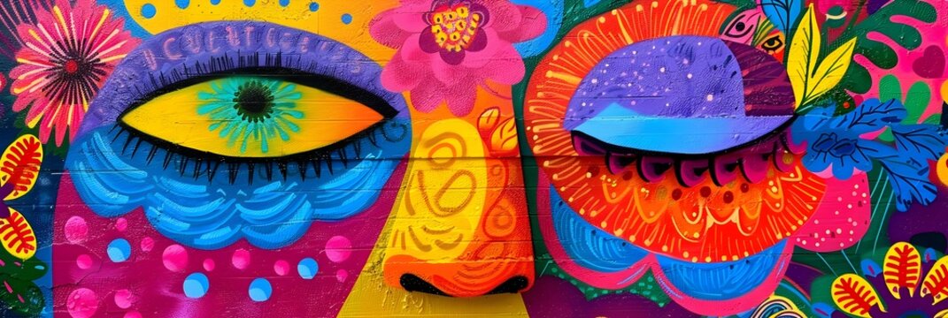 Captivating Dreamscape of Vibrant Colors Shapes and Patterns Evoking a Surreal and Imaginative Experience