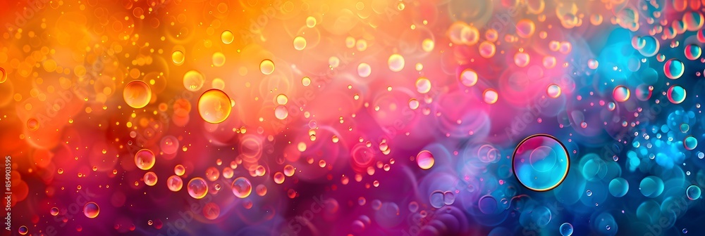 Poster dazzling crystalline kaleidoscope of captivating bokeh lights and vibrant gradient textures