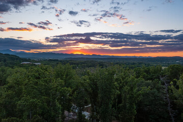 drone twilight views