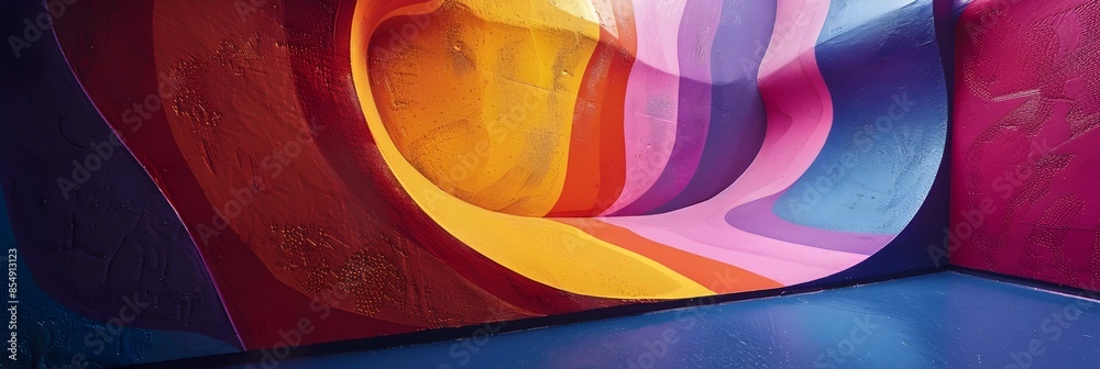 Fototapete Mesmerizing Chromatic Waves of Ethereal Fluidity and Captivating Prismatic Movement