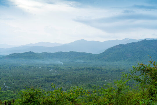 Glimpses of Mini Ooty Malappuram Kerala, India. and evening sunset.