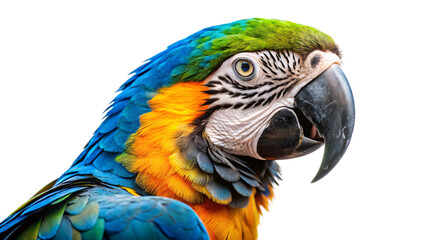 Fototapeta premium Vibrant blue and yellow macaws