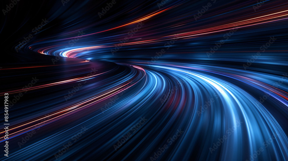 Canvas Prints high speed technology concept background, light abstract background, image of speed movement on the 