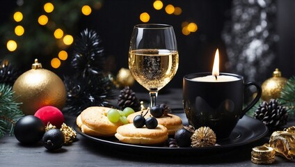 Obraz premium champagne and decorations