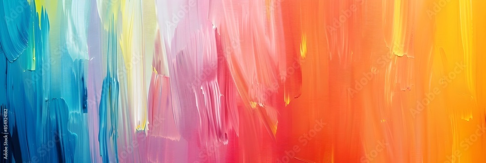 Aufkleber Vibrant and dynamic abstract paint splashes create a mesmerizing visual experience
