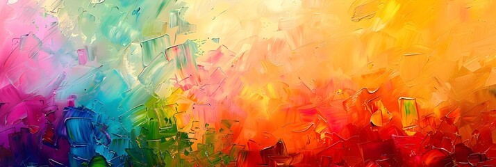 Obraz premium Vibrant and Expressive Abstract Art with Colorful Brushstrokes and Fluid Movements