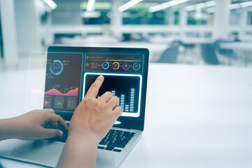 Notebook Display with Virtual Screenshots of AI Access, Processing, and Intelligent Assistants Demonstrating Data Analysis and Synthesis for Enhanced Digital Information Handling