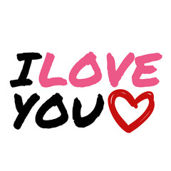 i love you with heart 