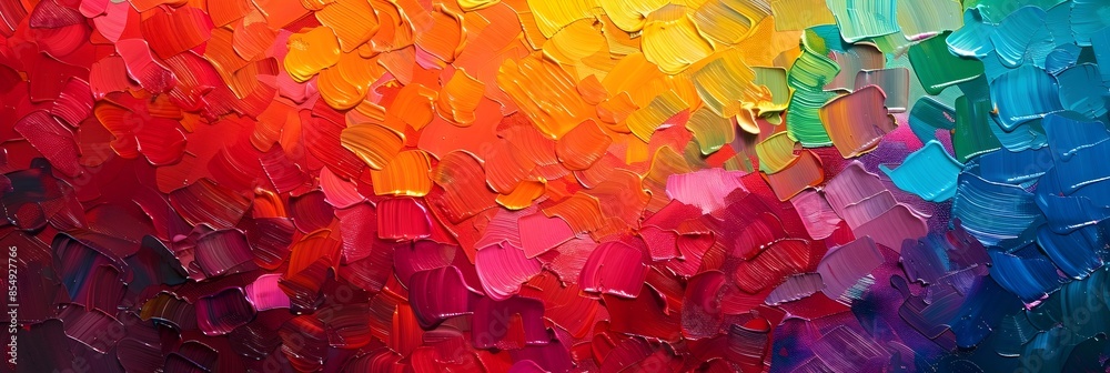 Aufkleber Vibrant Chromatic Interplay A Captivating Palette of Expression