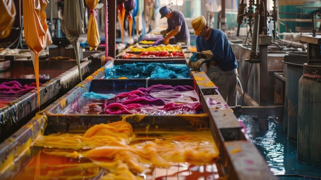 Silk color dyeing machine