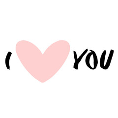 I love you calligraphy