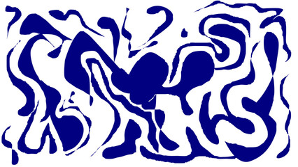 Blue Abstract Pattern, illustrations