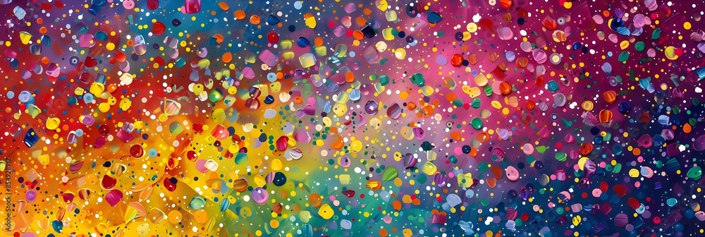 Fototapete Vibrant Cosmic Explosion of Color and Light Captivating the Senses with Dazzling Prismatic Patterns and Shimmering Iridescence