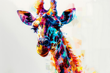A vibrant mosaic-style depiction of various animals, showcasing intricate patterns and colorful artistry.