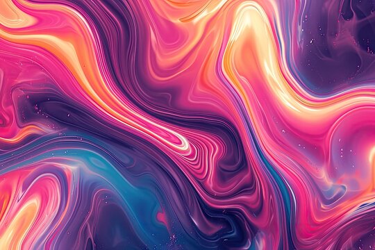 a colorful swirl with a black background, an abstract swirl pattern for a dynamic look