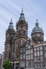 Fototapeta premium Basilica of St. Nicolas in Amsterdam is roman Catholic Church built in 1887