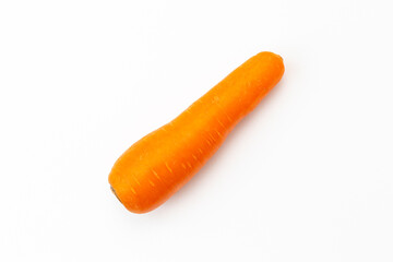 白背景にニンジン