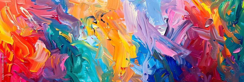 Leinwandbilder vibrant expression of captivating color harmony and dynamic movement