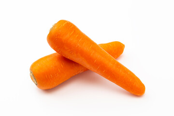 白背景にニンジン