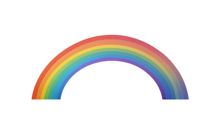 Obraz premium Transparent background with rainbow gradients.