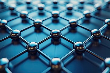 a close up of a metal surface with holes, Examine the properties of hybrid materials